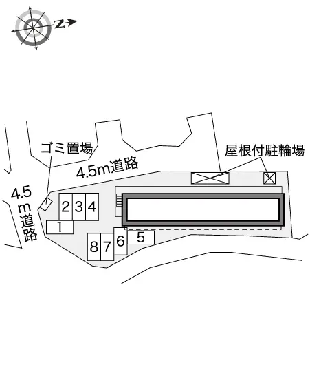 茅ヶ崎市美住町 月極駐車場